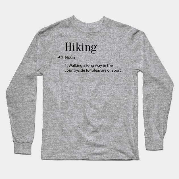 Hiking Definition Long Sleeve T-Shirt by yassinebd